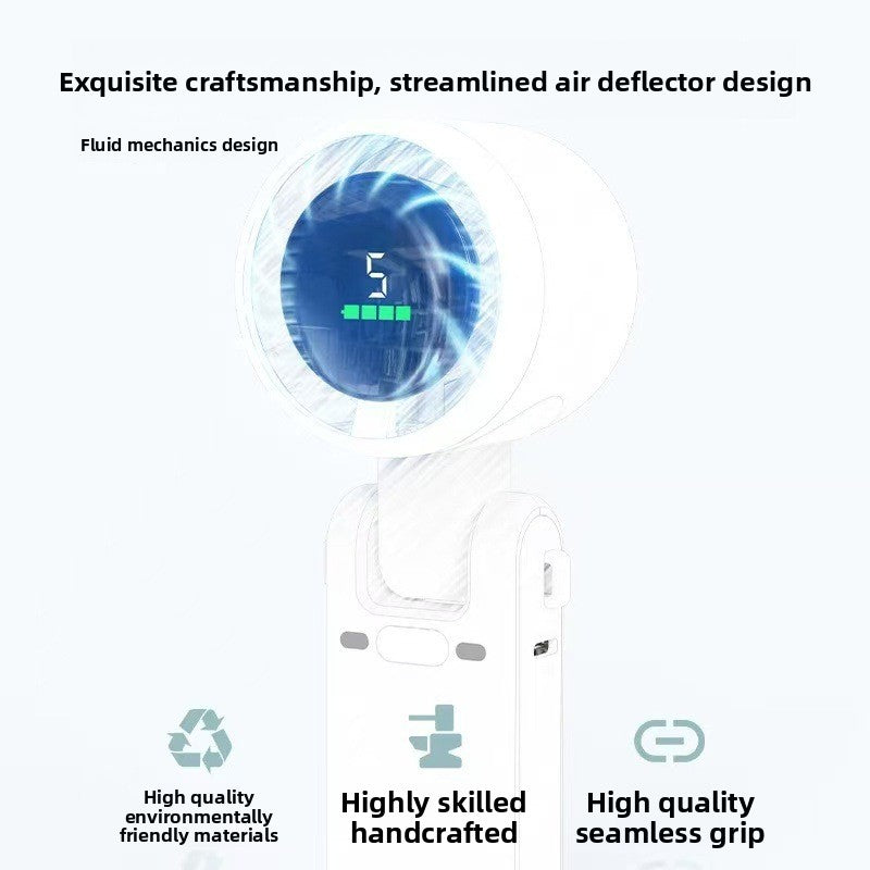 Portable Digital Display Folding Desk Fan