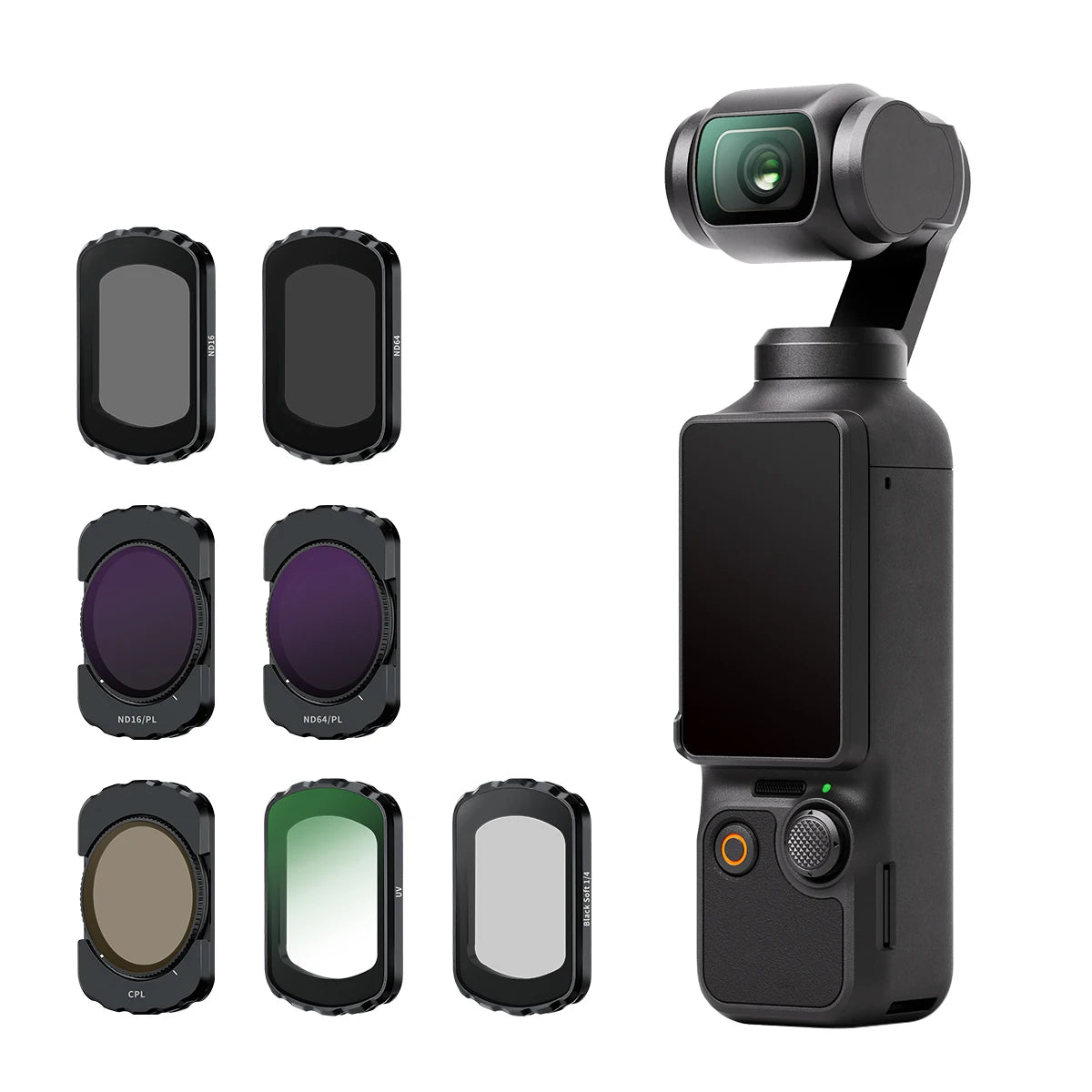 DJI OSMO POKET3 UV Magnetic Filter Kit UV CPL ND8/16/32/64 NDPL Black Soft Filter Set Camera Lens Drone Accessories