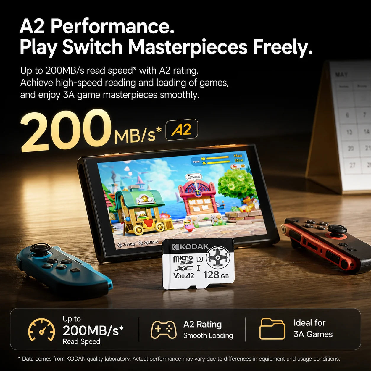 Kodak A2 Micro SD Card for Action Cameras 8K Up to 200MB/s Memory Card for DJI Pocket4 Pocket3 Action 5 Nano GoPro Insta360 X5