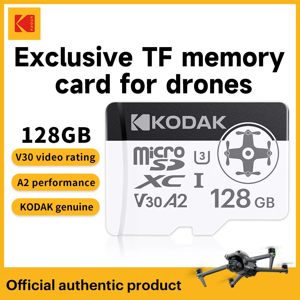 Kodak A2 Micro SD Card for Action Cameras 8K Up to 200MB/s Memory Card for DJI Pocket4 Pocket3 Action 5 Nano GoPro Insta360 X5